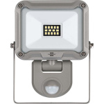 LED-spotlight JARO 1050 P (LED-lyskaster for veggmontering for utvendig IP54, 10W, 980lm, 6500K, med bevegelsesdetektor, laget av høykvalitets aluminium)