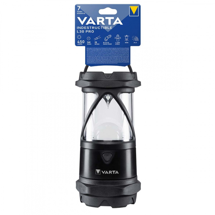 Varta LED lommelykt | Batteri drevet | 6x AA/LR6 | Nominell lysfluks: 450 lm | Lysrekkevidde: 20 m | Strålevinkel: 360 ° Varta LED lommelykt | Batteri drevet | 6x AA/LR6 | Nominell lysfluks: 450 lm | Lysrekkevidde: 20 m | Strålevinkel: 360 °