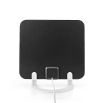Nedis innendørs antenne | Aktiv | FM / UHF / VHF | Mottaksområde: 0-25 km | LTE700 | Forsterkning: 30 dB | ABS | Hvit