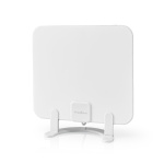 Nedis innendørs antenne | Aktiv | FM / UHF / VHF | Mottaksområde: 0-25 km | LTE700 | Forsterkning: 30 dB | ABS | Hvit