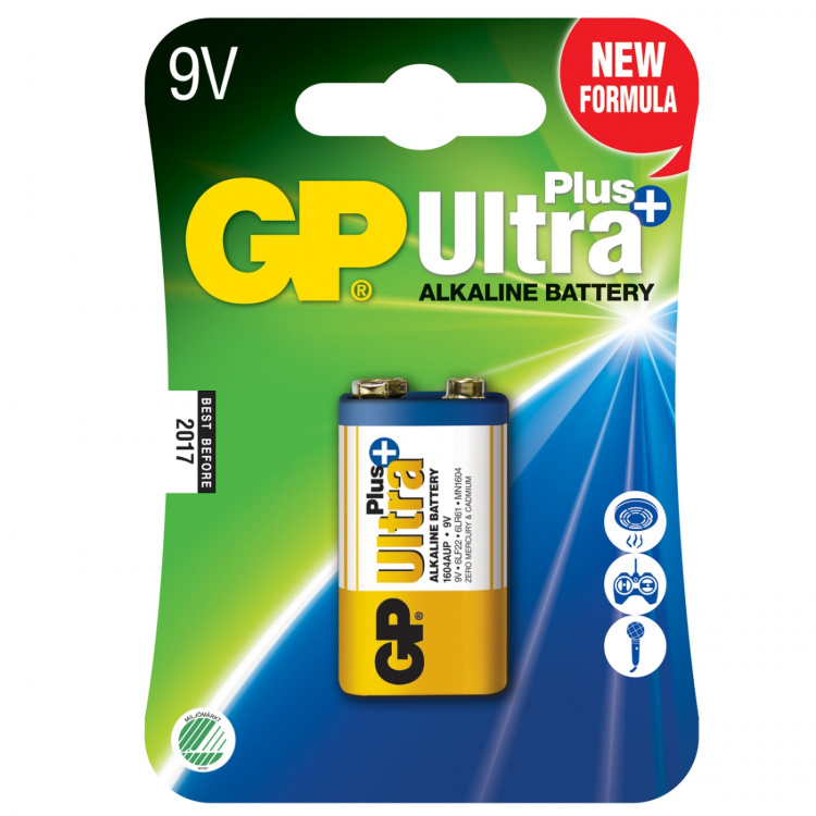 GP Ultra Plus Alkaline 9V 1-pk