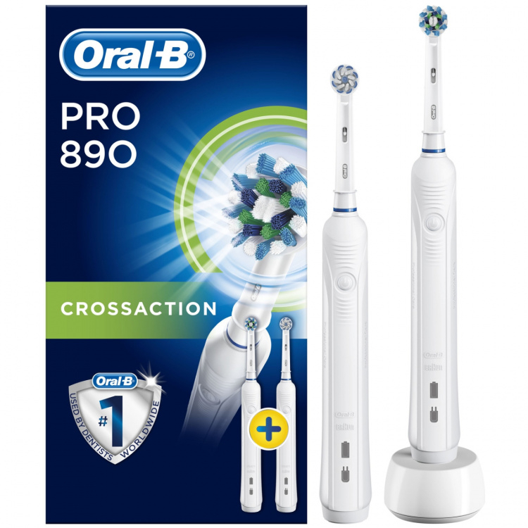 Oral B Elektrisk tannbørste Pro 890 DUO Hvit SUT