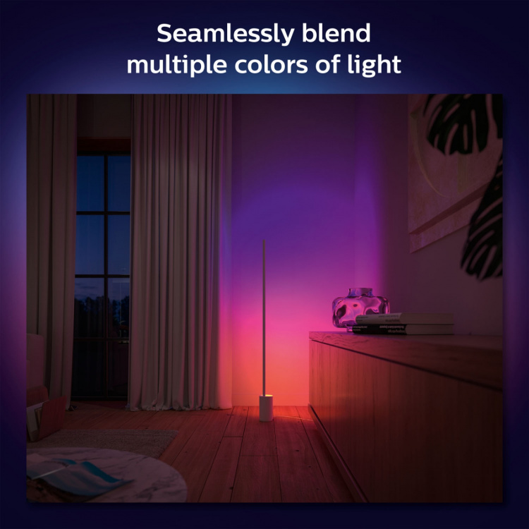 Philips Hue Gradient Signe Gulvlampe Hvit og Colour Ambiance Hvit