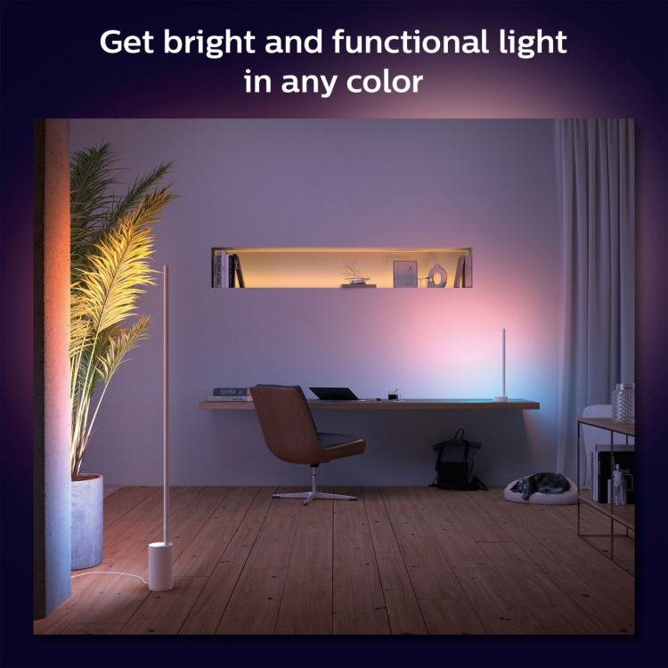 Philips Hue Gradient Signe Gulvlampe Hvit og Colour Ambiance Hvit