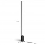 Philips Hue Gradient Signe Gulvlampe Wh/Colour Black