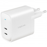 LogiLink USB-lader 2 x USB-C PD 40W GaN