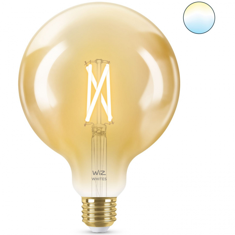 WiZ WiFi Smart LED E27 Globe 120 50W Filament Amber