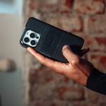 Krusell Leather Phone Wallet iPhone 13 Mini Black Krusell Leather Phone Wallet iPhone 13 Mini Black