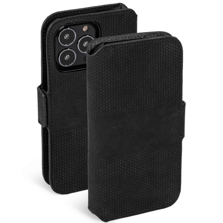 Krusell Leather Phone Wallet iPhone 13 Pro Black Krusell Leather Phone Wallet iPhone 13 Pro Black