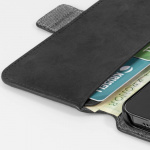 Krusell Leather Phone Wallet iPhone 13 Pro Max Svart