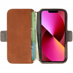 Krusell Leather Phone Wallet iPhone 13 Cognac Krusell Leather Phone Wallet iPhone 13 Cognac
