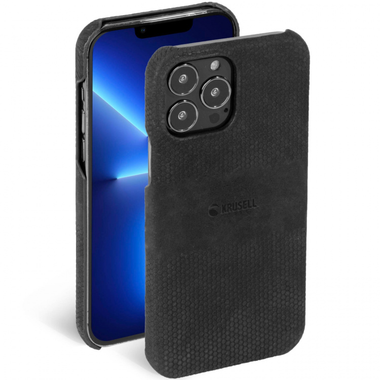 Krusell Lærdeksel iPhone 13 Pro Svart Krusell Lærdeksel iPhone 13 Pro Svart