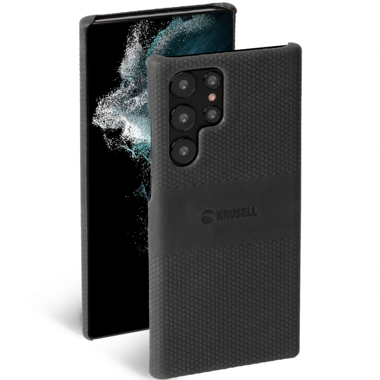 Krusell Leather Cover Galaxy S22 Ultra Black Krusell Leather Cover Galaxy S22 Ultra Black