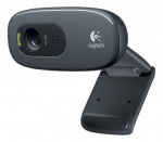 Logitech HD Webcam C270 Webkamera, farge, 720p, lyd, USB 2.0, svart