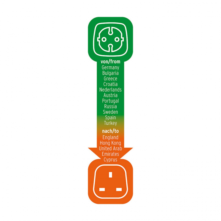 brennenstuhl Reise Adapter Europa till UK Earthed brennenstuhl Reise Adapter Europa till UK Earthed