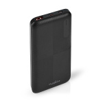 Nedis Power Bank | 10000 mAh | 1.5 / 2.0 / 3.0 A | Antall utganger: 2 | Utgangstilkobling: 1x USB-A / 1x USB-C™ | Inngangstilkobling: 1x Micro USB / 1x USB-C™ | PD2.0 18W | Lithium-Polymer