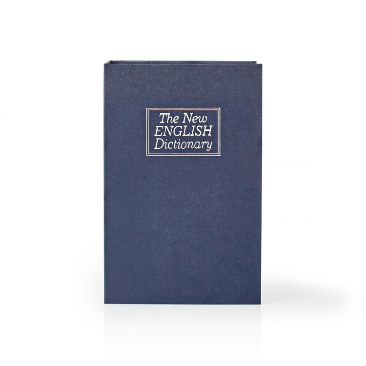 Nedis Hvelv | Book Sikker | Nøkkellås | Innendørs | Medium | indre Volume: 1.6 l | 2 Keys Inkludert | Blå / Sølv