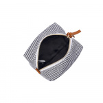Kungsbacka Sminkeveske Frida Square medium Black and White Stripe