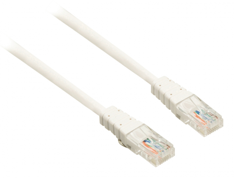 Bandridge CAT5e UTP Nettverkskabelen RJ45 (8P8C) Han - RJ45 (8P8C) Han 7.50 m Hvit