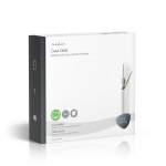 Nedis Tale Kabel på Snelle | RG58C/U | 50 Ohm | Dobbelt skjermet | ECA | 25.0 m | Koax | PVC | Hvit | Gaveeske