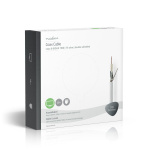 Nedis Tale Kabel på Snelle | RG59 | 75 Ohm | Dobbelt skjermet | ECA | 25.0 m | Koax | PVC | Hvit | Gaveeske
