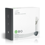 Nedis Tale Kabel på Snelle | RG58C/U | 50 Ohm | Dobbelt skjermet | ECA | 50.0 m | Koax | PVC | Hvit | Gaveeske