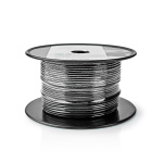 Nedis Tale Kabel på Snelle | RG174 | 50 Ohm | Singel Skjermet | ECA | 100.0 m | Koax | PVC | Sort | Rull Nedis Tale Kabel på Snelle | RG174 | 50 Ohm | Singel Skjermet | ECA | 100.0 m | Koax | PVC | Sort | Rull