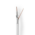 Nedis Tale Kabel på Snelle | 4G / LTE secure | 75 Ohm | Trippel Skjermet | ECA | 10.0 m | Koax | PVC | Hvit | Rull