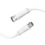 Hama Antennekabel SAT 90dB F-F Hvit 1,5m