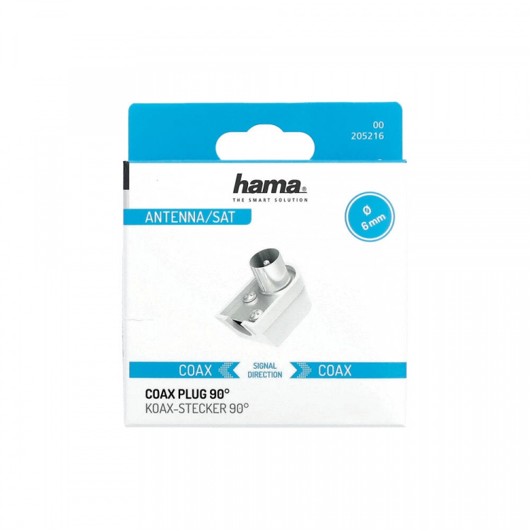 Hama Antennekontakt Koax Vinklet Hama Antennekontakt Koax Vinklet