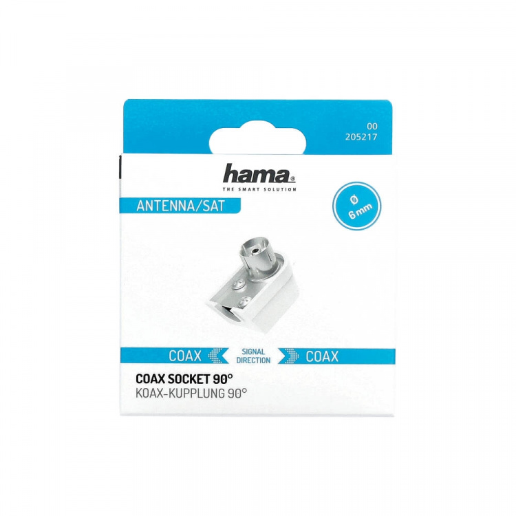 Hama Antennekontakt Koax Vinklet Skrubar Hama Antennekontakt Koax Vinklet Skrubar