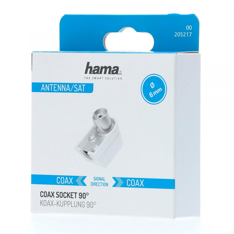 Hama Antennekontakt Koax Vinklet Skrubar Hama Antennekontakt Koax Vinklet Skrubar