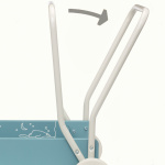 Micki Lær å gå-barnevogn, blå - Fyndvara 