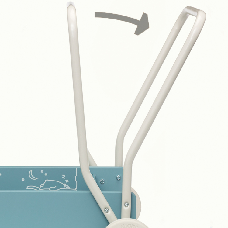 Micki Lær å gå-barnevogn, blå - Fyndvara 