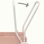 Micki Lære å gå-barnevogn, rosa