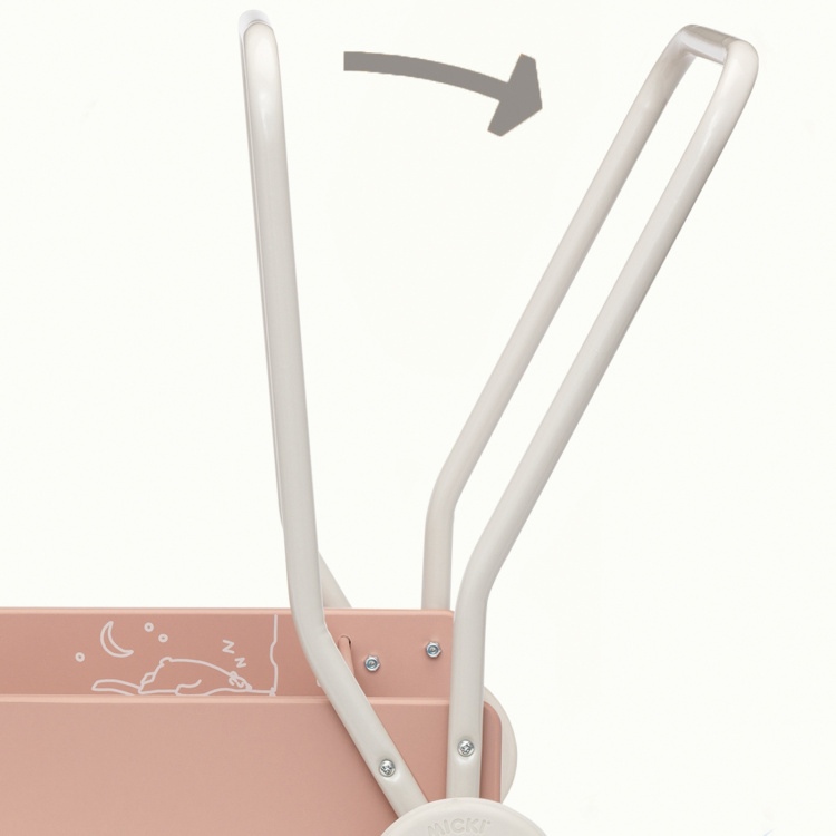 Micki Lære å gå-barnevogn, rosa