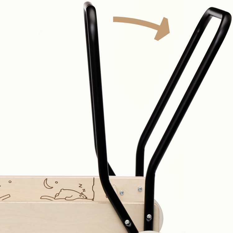 Micki Lær å gå-barnevogn i tre premium