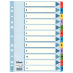 ESSELTE Register Mylar A4/1-12 Multifärgat