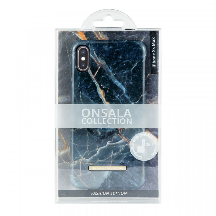Onsala COLLECTION Mobildeksel Shine Grey Marble iPhoneXs Max