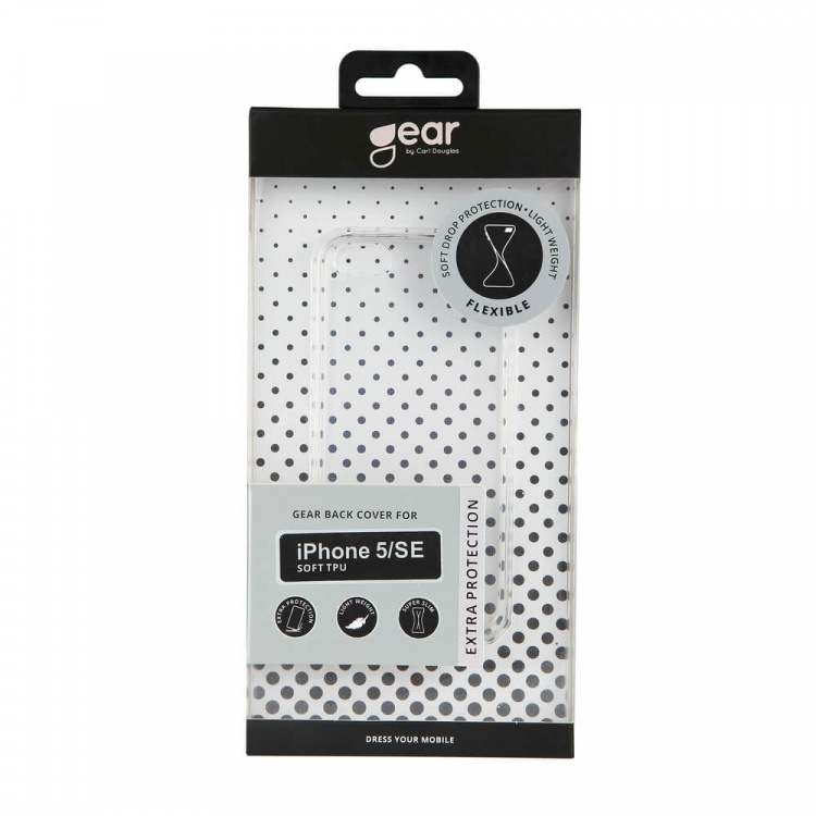 Gear Mobildeksel TPU Transparent - iPhone 5/SE Gear Mobildeksel TPU Transparent - iPhone 5/SE