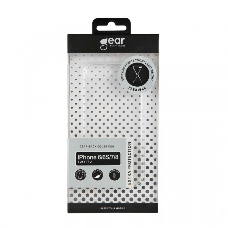 Gear Mobildeksel TPU Transparent - iPhone 6/7/8/SE Gear Mobildeksel TPU Transparent - iPhone 6/7/8/SE