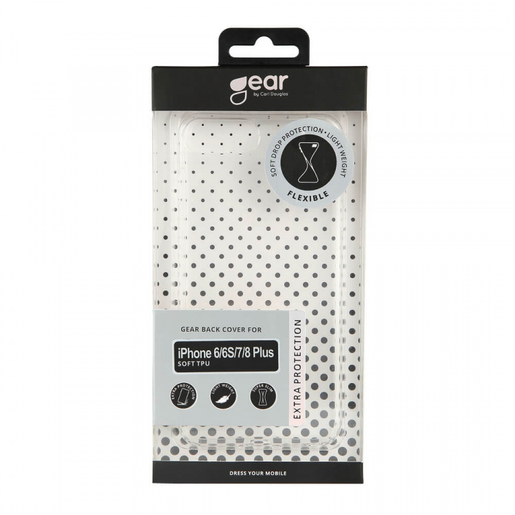 Gear Mobildeksel TPU Transparent - iPhone 6/7/8 Plus Gear Mobildeksel TPU Transparent - iPhone 6/7/8 Plus