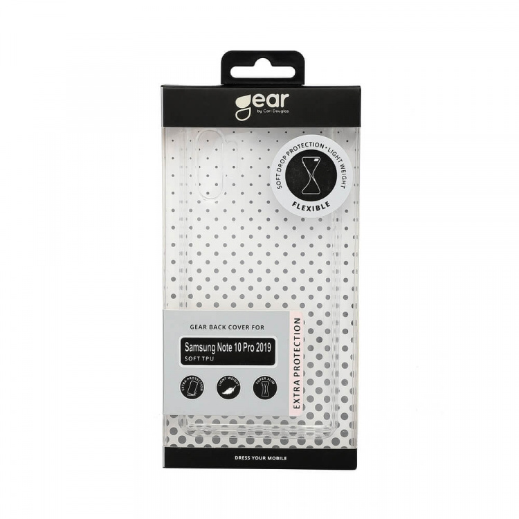 Gear Mobildeksel TPU Transparent - Samsung Note 10 Pro 2019