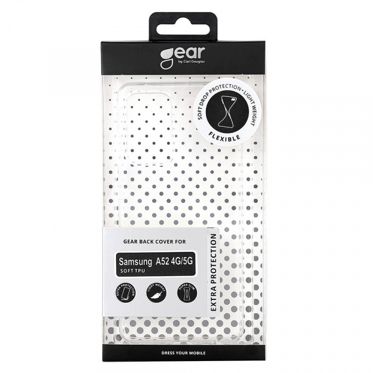 Gear Mobildeksel TPU Transparent - Samsung A52 4G/5G