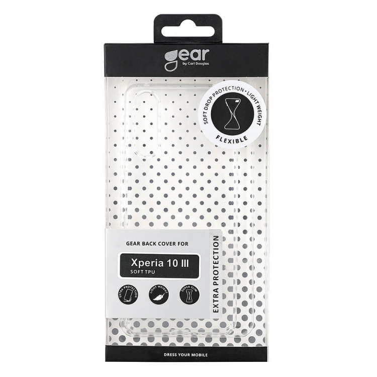 Gear Mobildeksel TPU Transparent - Xperia 10 III Gear Mobildeksel TPU Transparent - Xperia 10 III