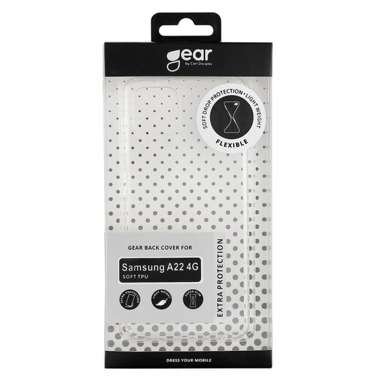 Gear Mobildeksel TPU Transparent - Samsung A22 4G