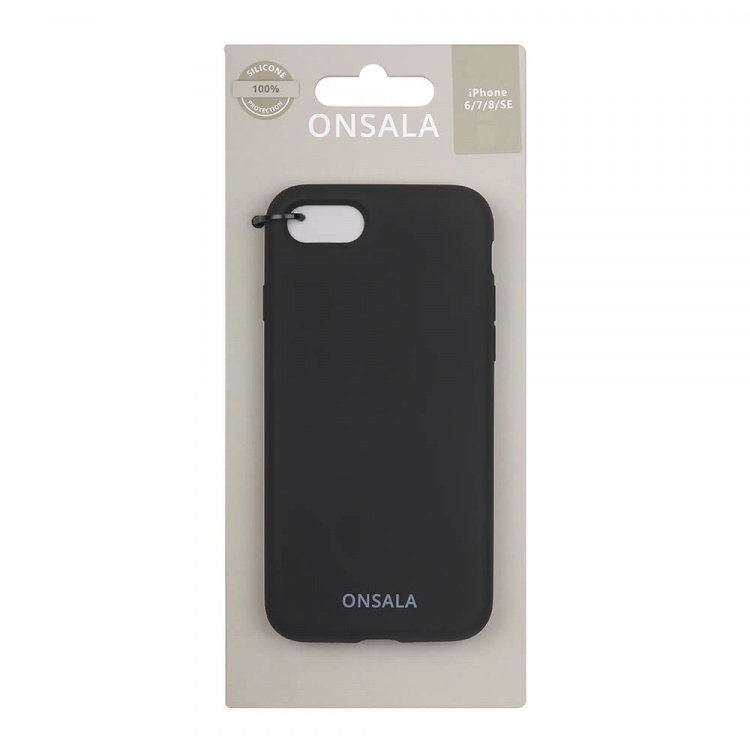 Onsala Mobildeksel Silikon Black - iPhone 6/7/8/SE Onsala Mobildeksel Silikon Black - iPhone 6/7/8/SE