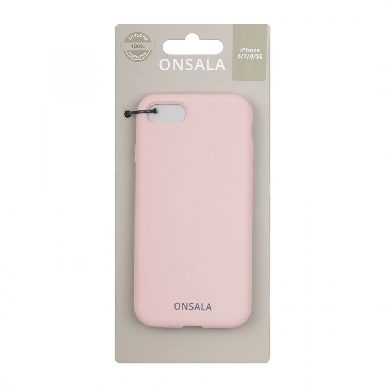 Onsala Mobildeksel Silikon Sand Pink - iPhone 6/7/8/SE