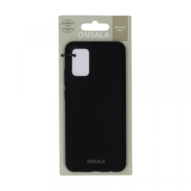 Onsala Mobildeksel Silikon Black - Samsung A02s