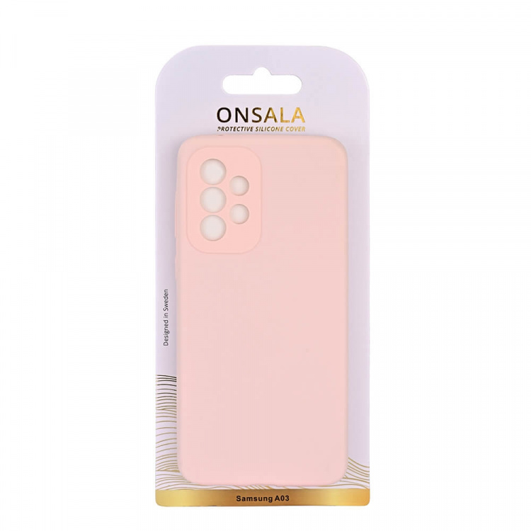 Onsala Mobildeksel Silikon Chalk Pink - Samsung A03